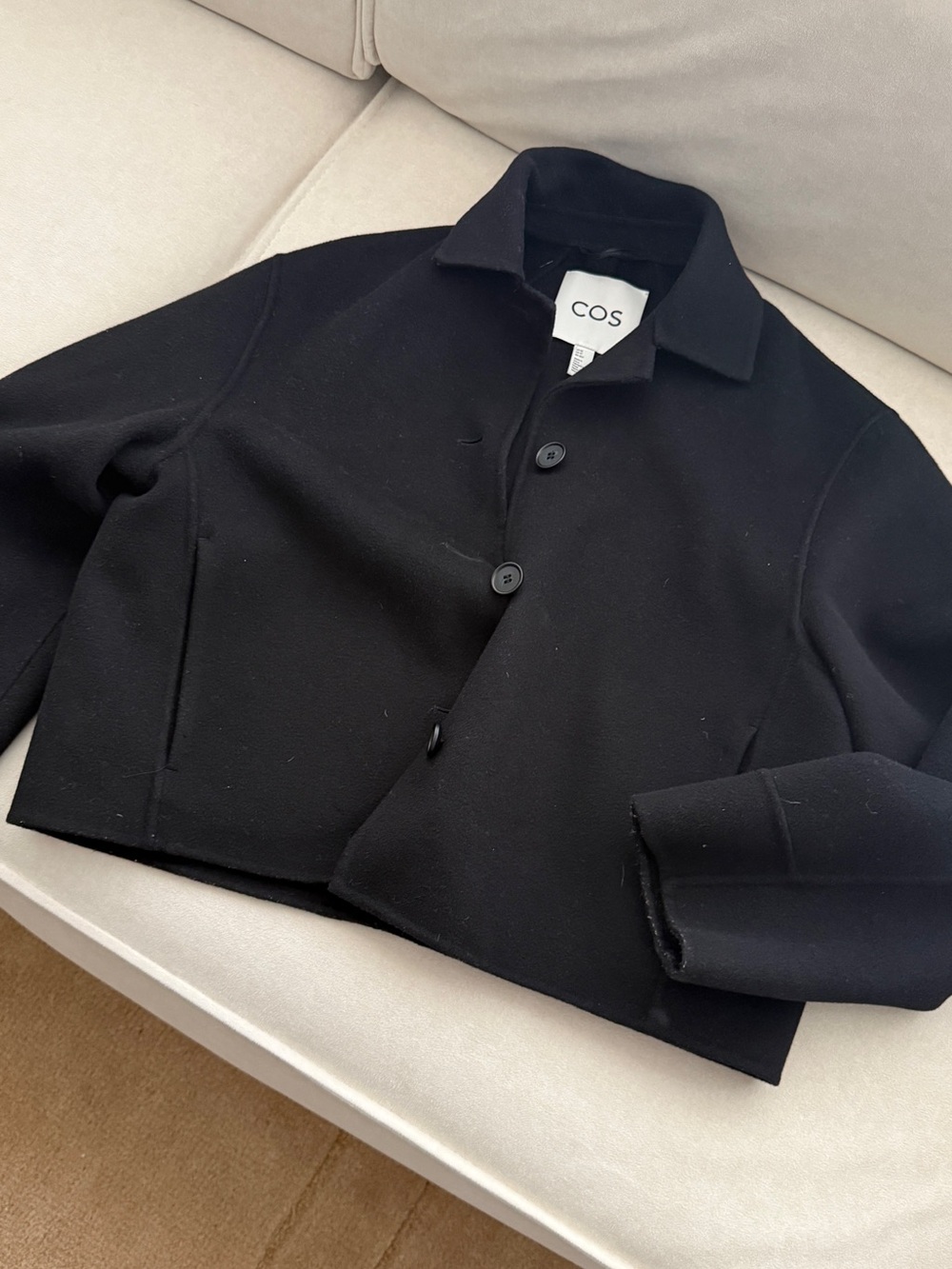 cos woll cropped jacket